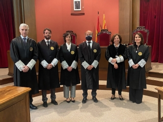  Acto de jura o promesa de tres jueces ascendidos a la categoría de magistrado